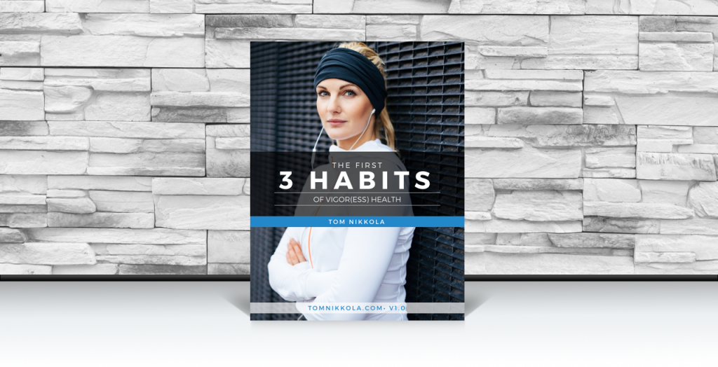 First 3 Habits E-Book on Countertop