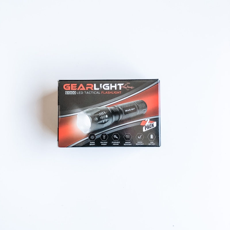 GearLight Tactical Flashlights - 2-Pack