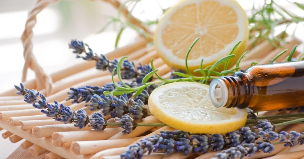 Lavender, citrus, and essential oils