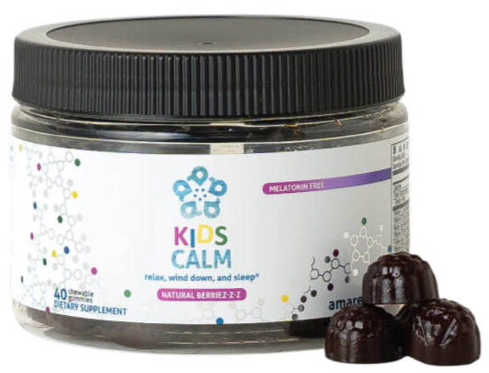 Kids Calm container with stacked gummies | Kids Melatonin-Free